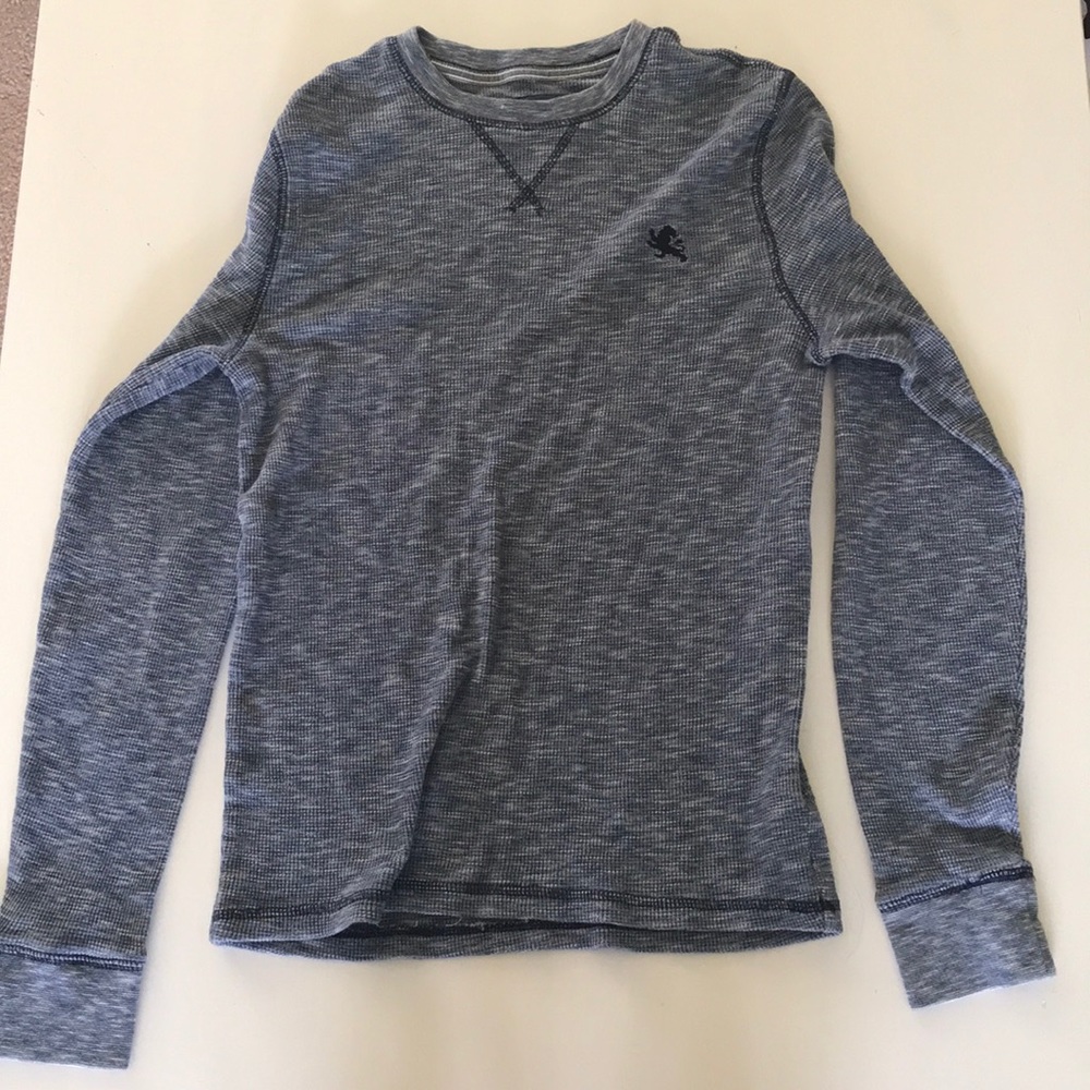 Expresses heathered blue long sleeve tunic